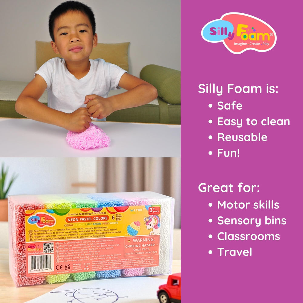 LYRK Silly Foam travel-friendly toy for on-the-go creativity