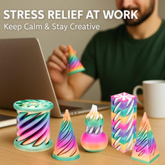 Lyzbbsoy 3D-printed cone reveals intricate details and durable finish for long-lasting play.