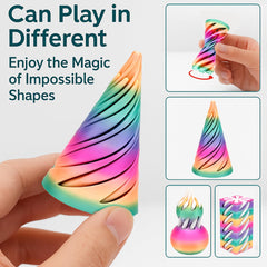 Lyzbbsoy passthrough pyramid toy demonstrates dual-piece display options for creative setups.