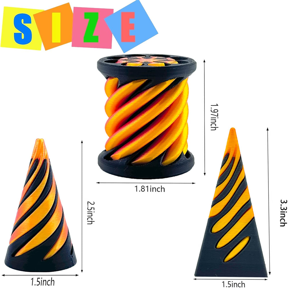 Lyzbbsoy gift-pack spiral cone fidget toys for fun and decor.