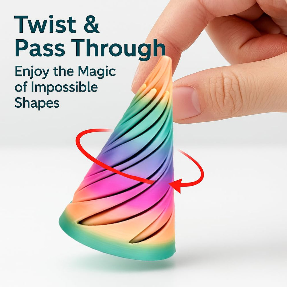 Lyzbbsoy spiral cone fidget emphasizes smooth, portable focus during work or study.