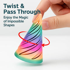 Lyzbbsoy spiral cone fidget emphasizes smooth, portable focus during work or study.
