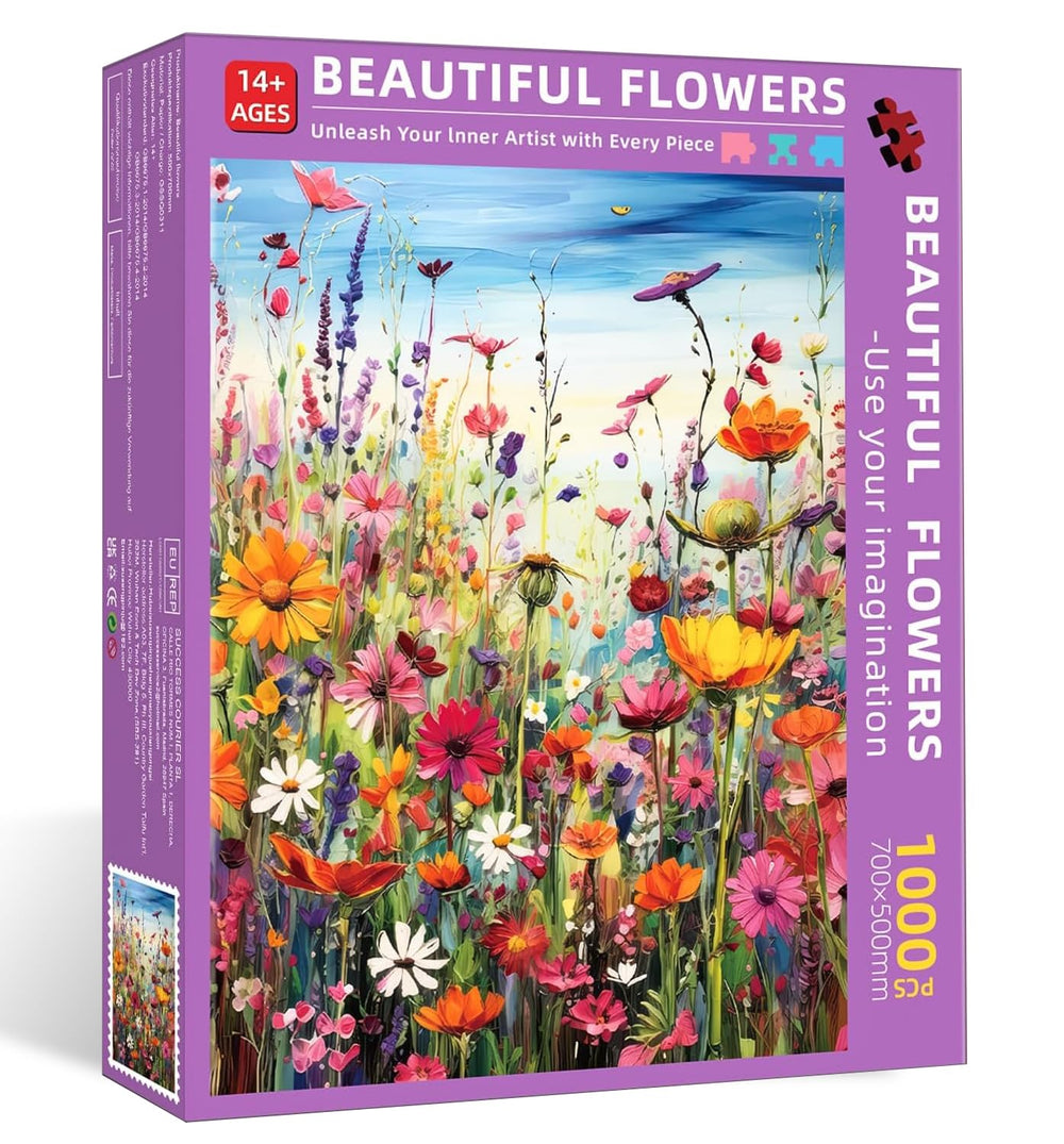 LZLHDE vibrant floral artwork reveals rich color as you puzzle.