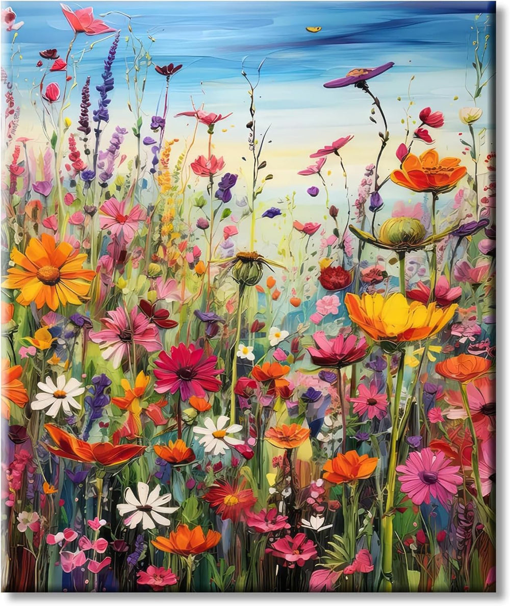 LZLHDE 1000-piece flowers puzzle with back-letters aids sorting.