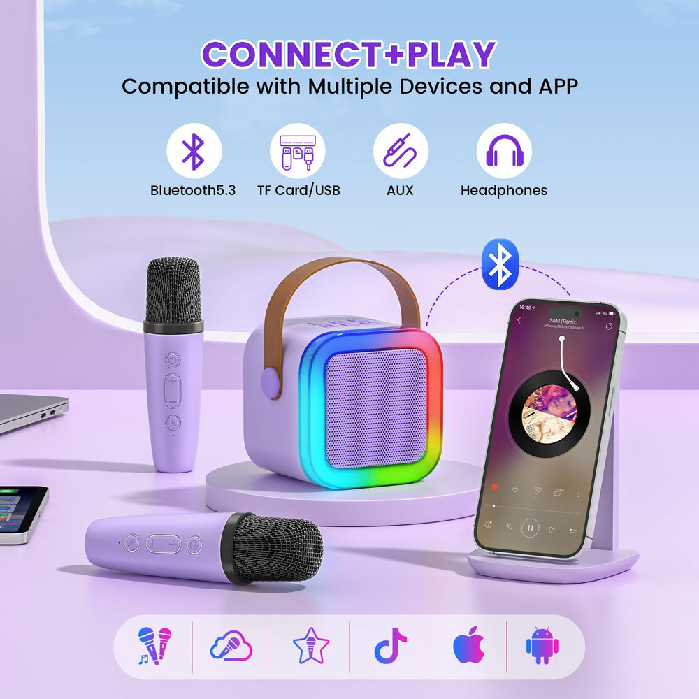 LZYOC Bluetooth connectivity for quick pairing with phones or tablets and endless tunes.