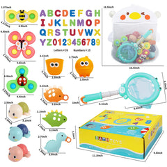 LZZAPJ educational bathtub kit with letters numbers and animals for imaginative play