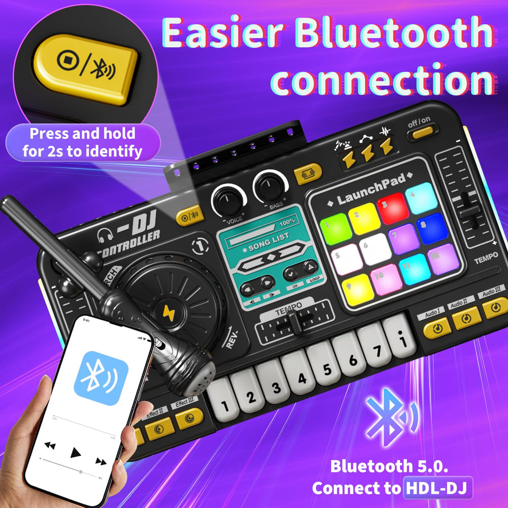 LZZAPJ Bluetooth connection allows kids to sing along with favorite tunes