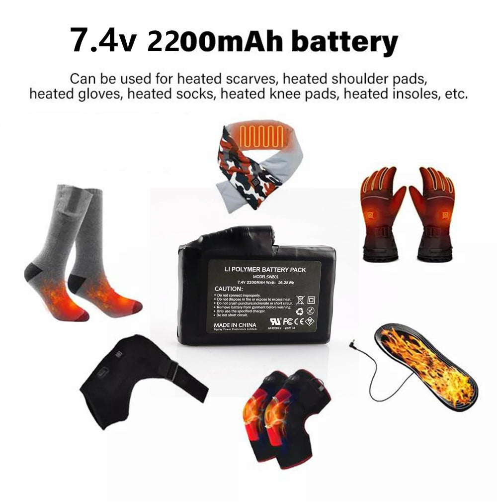 M Jiuyunmu heated socks with battery for consistent heat