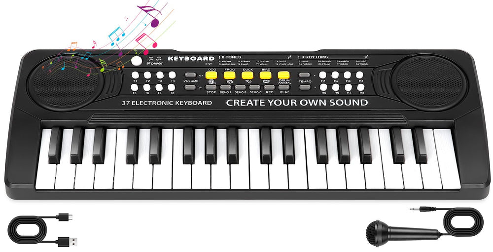 M SANMERSEN 37 key upgrade piano keyboard for kids encourages creative play