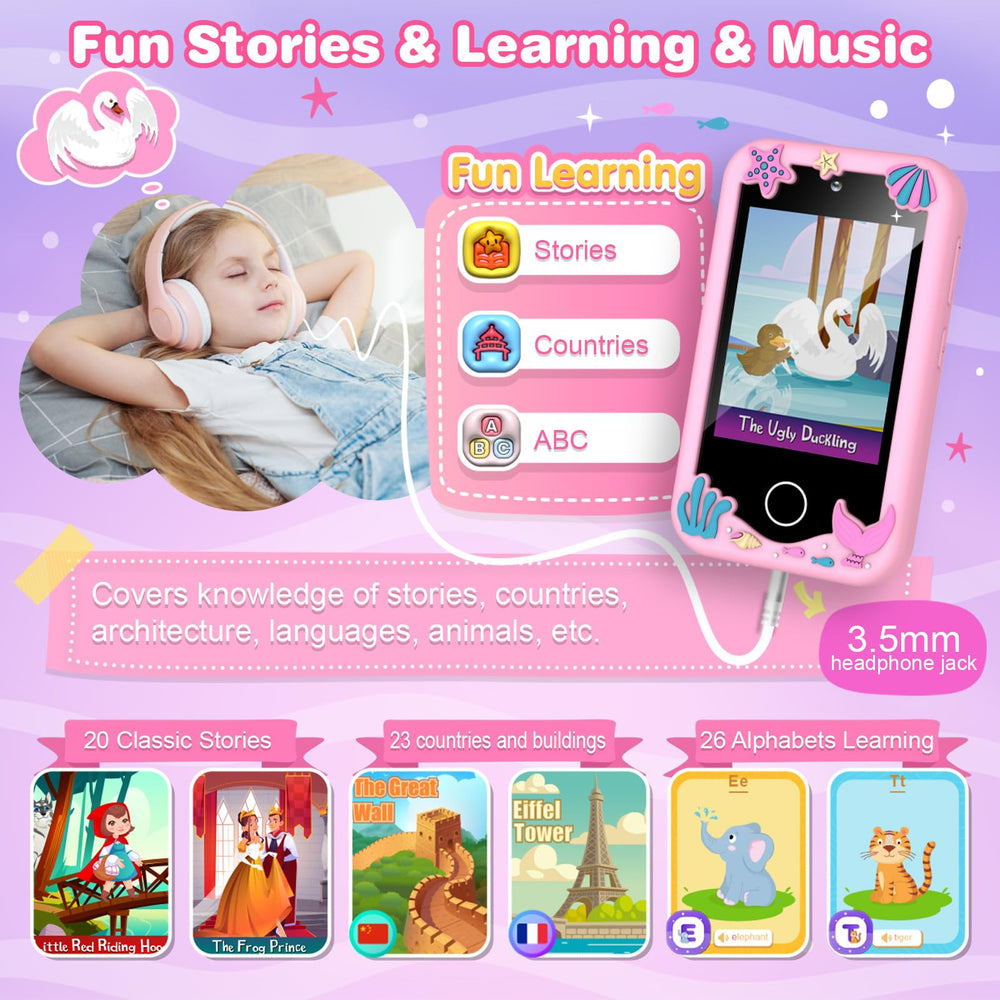 M SANMERSEN dual camera photos demonstrates kid-friendly photo and video capture.