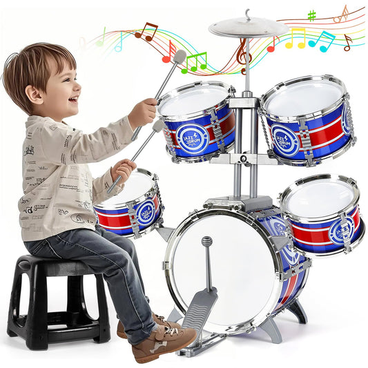 M SANMERSEN bass drum with pedal enables safe rhythm practice at home.