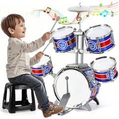 M SANMERSEN bass drum with pedal enables safe rhythm practice at home.