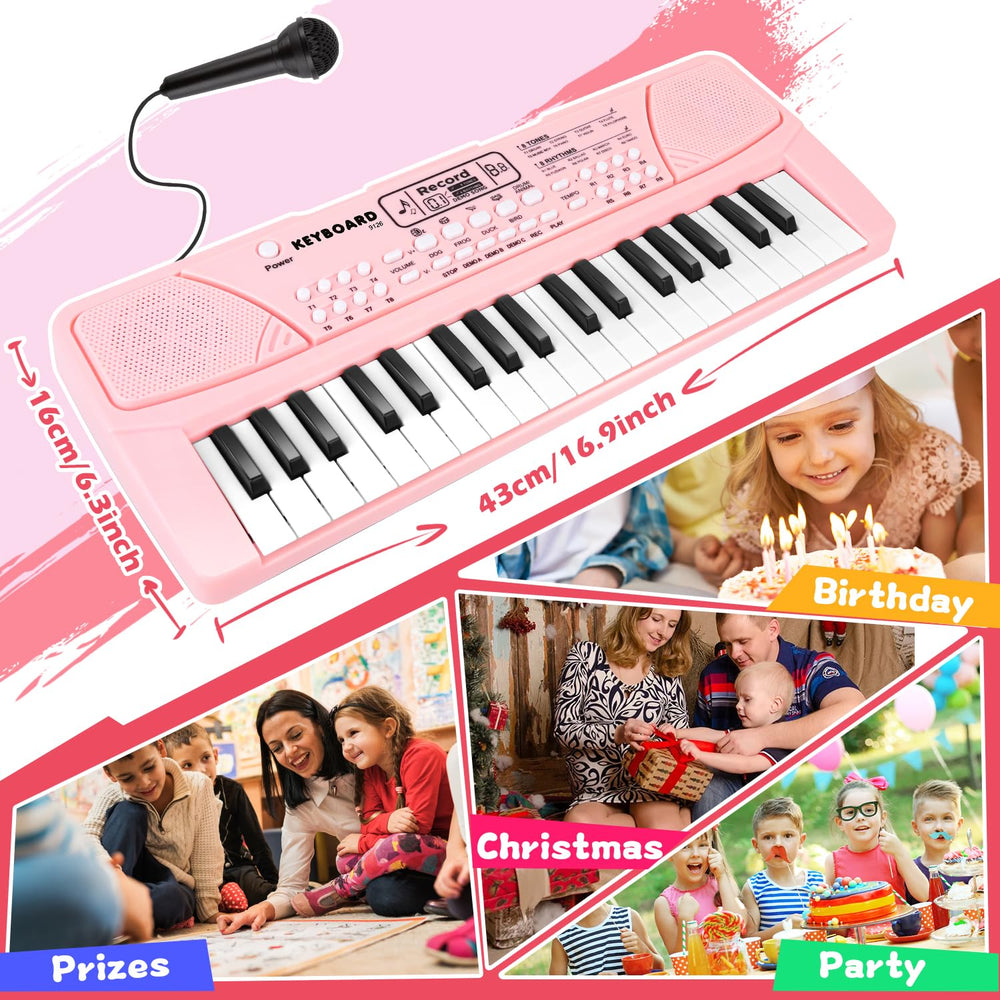 M SANMERSEN compact keyboard design fits small hands for comfortable play.