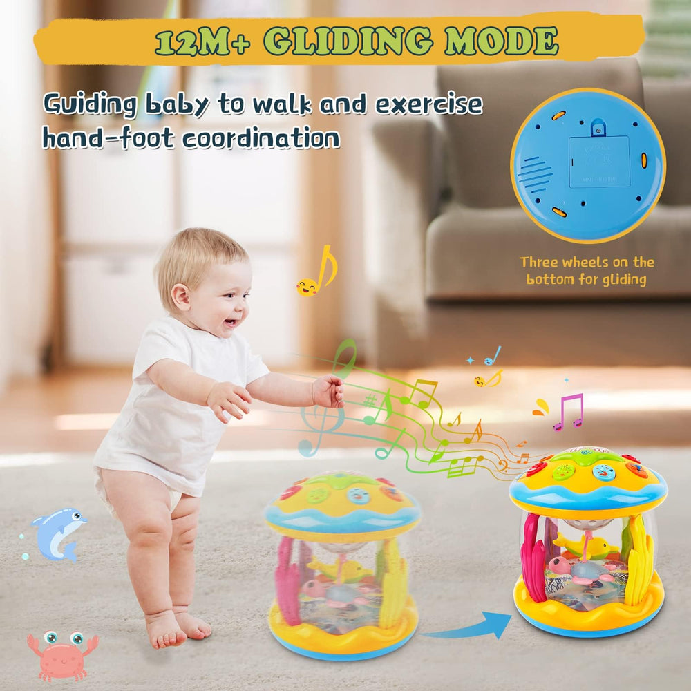M SANMERSEN ocean toy lights up and plays music for babies 6-18 months.
