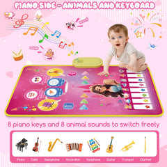 M SANMERSEN piano mat drum side with sticks enables rhythmic play