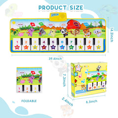 M SANMERSEN Piano Mat is ideal for indoor and outdoor playful music time.