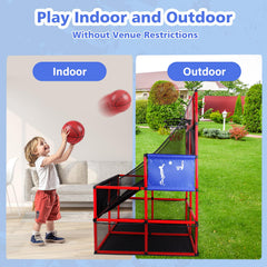 M SANMERSEN portable arcade basketball system easy to move and store