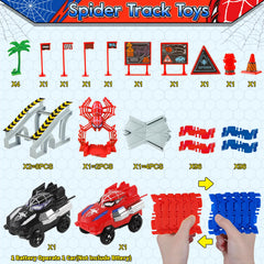 M SANMERSEN Spider Toys Track assembly fun promotes planning and problem solving.