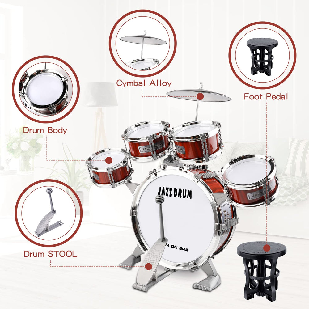 M SANMERSEN sturdy design keeps kid drums steady during energetic play