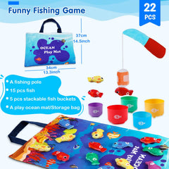 M SANMERSEN Toddler Fishing Game durable learning tools for kids