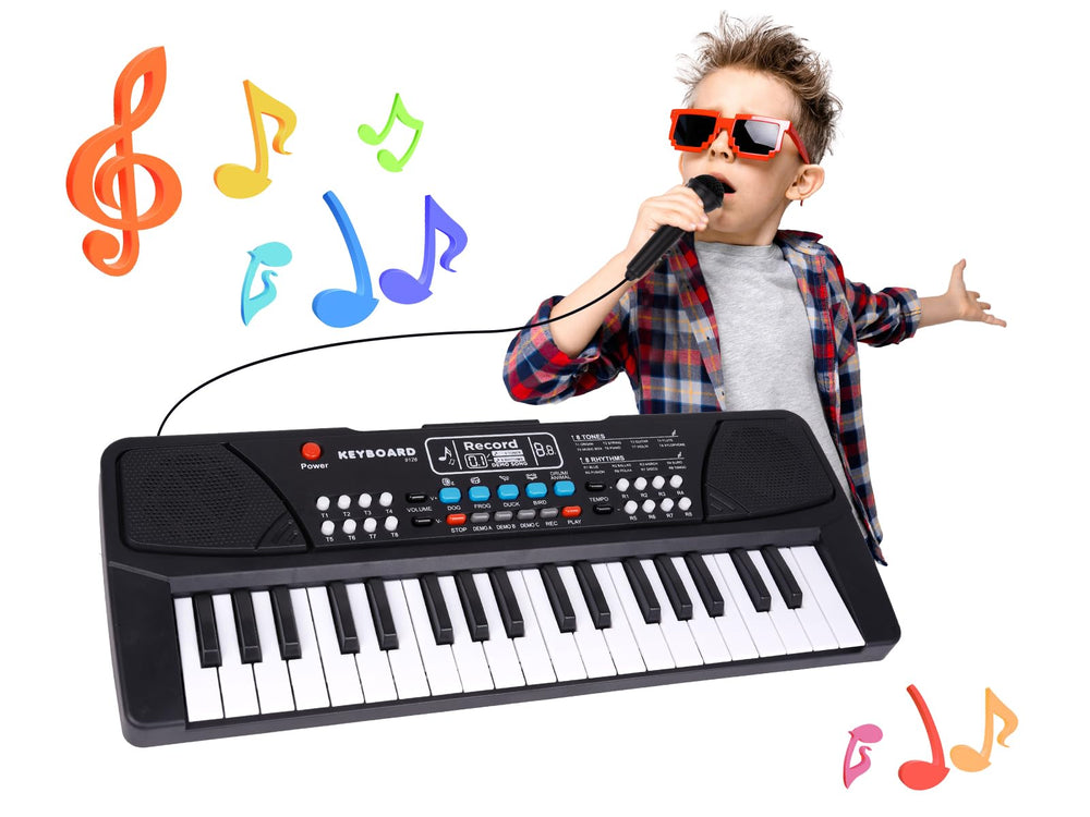 M SANMERSEN upgraded 37-key keyboard for kids to explore music.