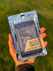 M1NT magnetic slide-lock holder for quick, safe access to your collection.