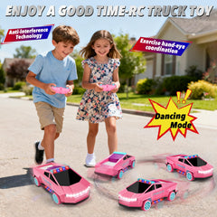 MACALOCA pink police RC truck on gift-ready packaging