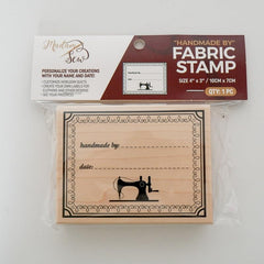 Madam Sew 3x4 inch stamp delivers crisp marks on fabrics