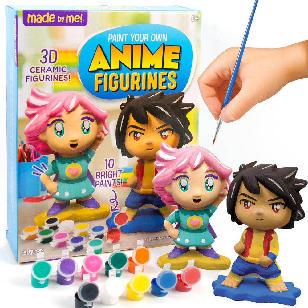 Made By Me anime figurines: two ready-to-paint characters for creative storytelling