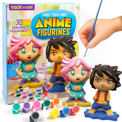 Made By Me anime figurines: two ready-to-paint characters for creative storytelling