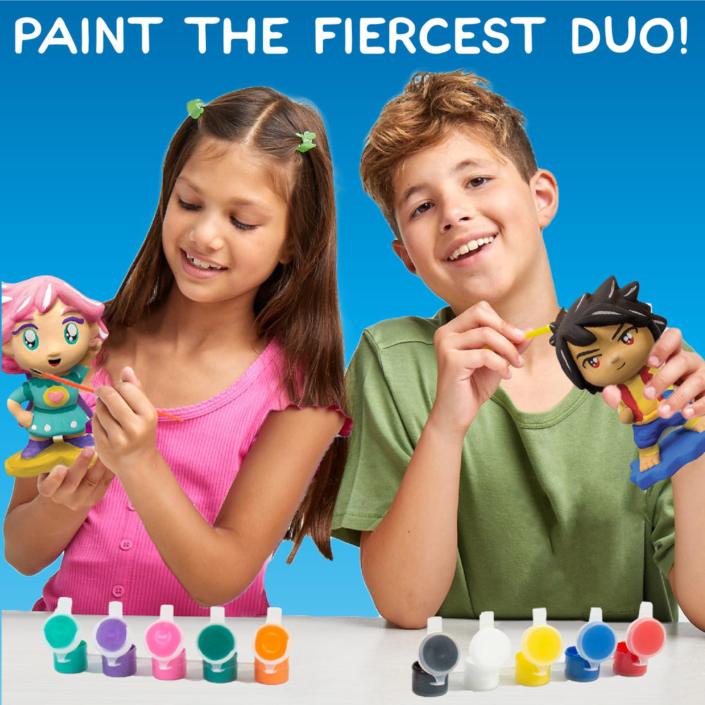 Made By Me: two ceramic anime figurines perfect for imaginative play and display