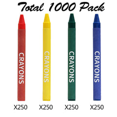 Madisi Crayons cellophane-wrapped packs keep colors organized.