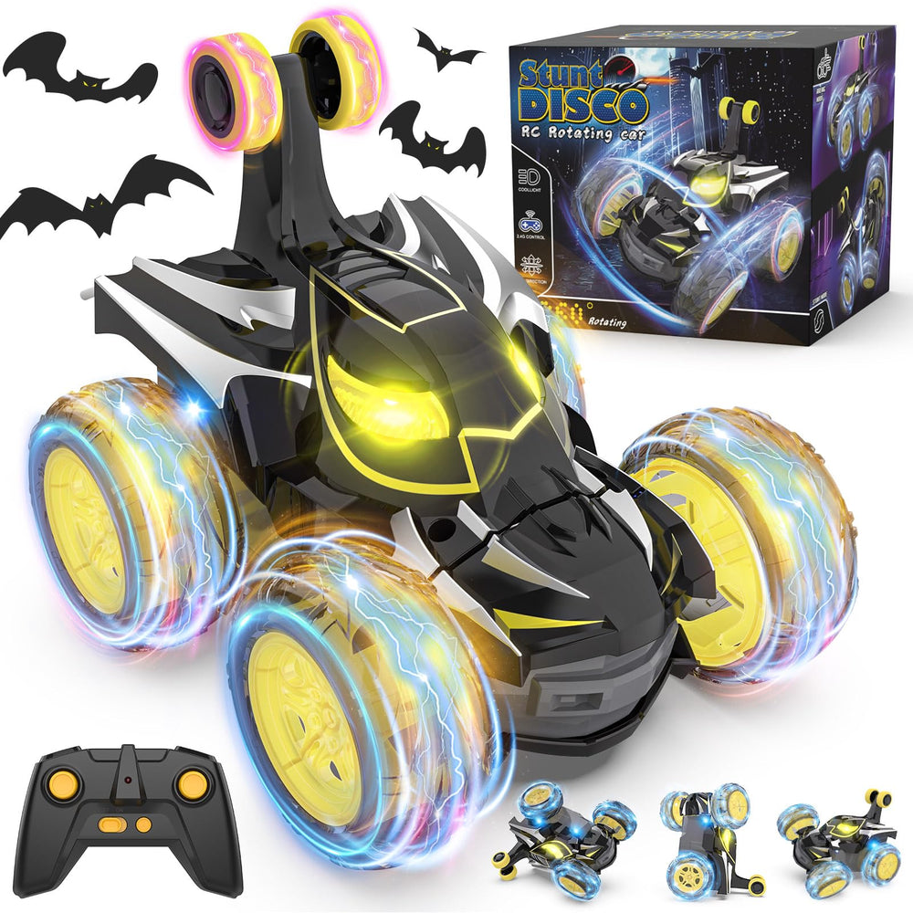 Mafbeanl remote control car performing a 360° rotation for thrilling stunts