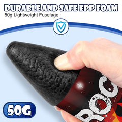 Mafbeanl safe landing design using durable EPP foam and parachute.