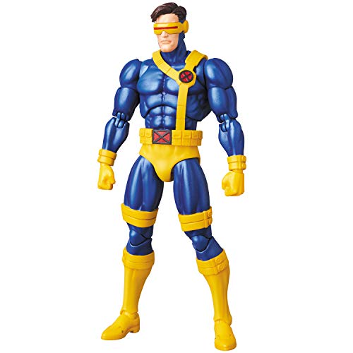 Mafex Cyclops packaging content: figure body, wrists, stand.