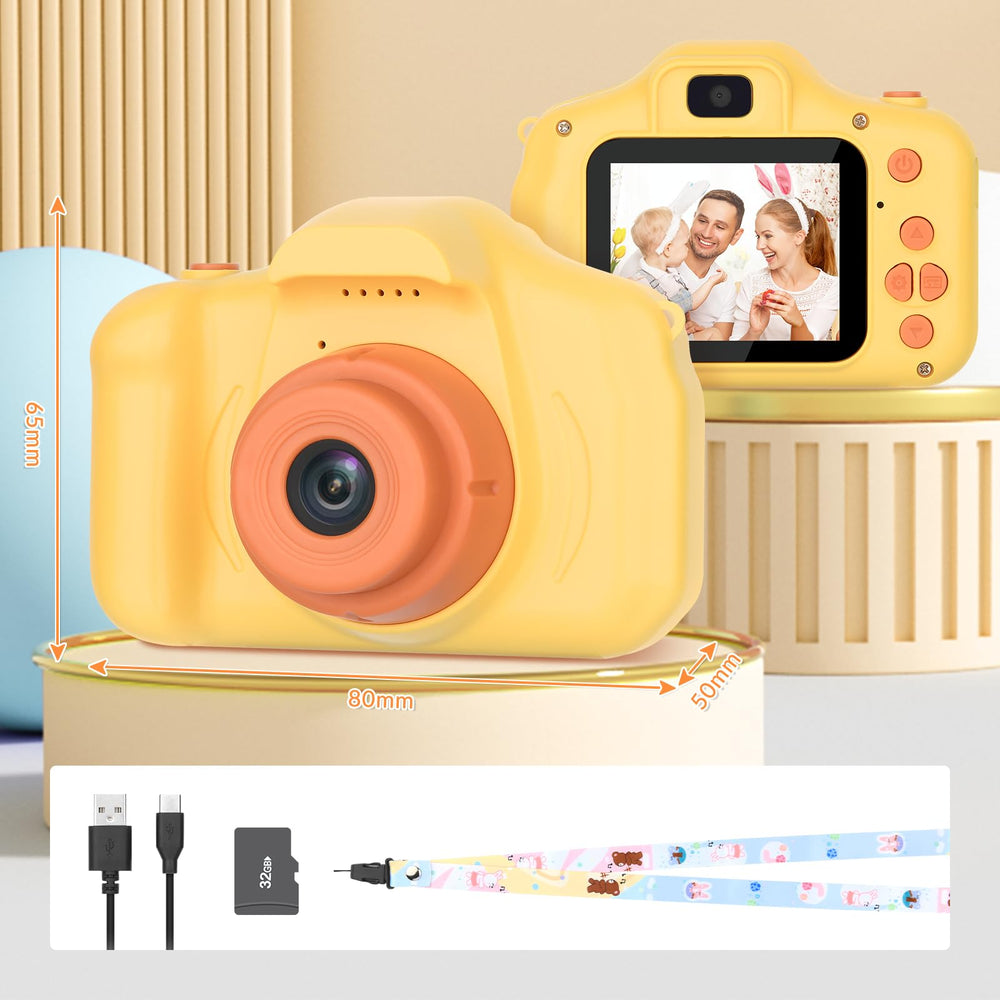 Mafiti Kids Camera orange battery charging highlights quick setup.