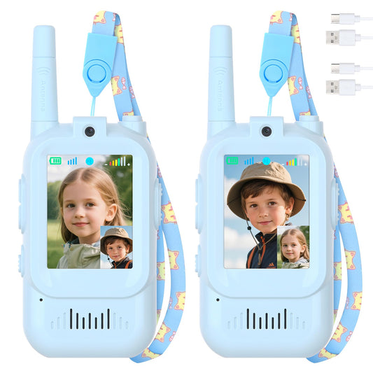 mafiti video walkie talkie with 2-inch screen for kid-friendly video calls
