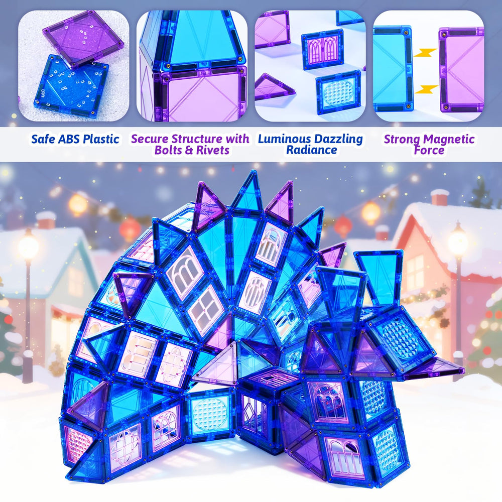 MAGBLOCK ocean jellyfish tile set promotes sensory exploration and color recognition