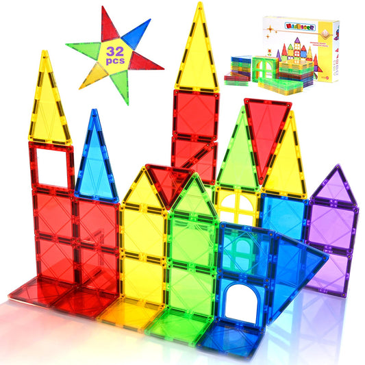 MAGBLOCK magnetic tiles table assembly for easy, creative building sessions.