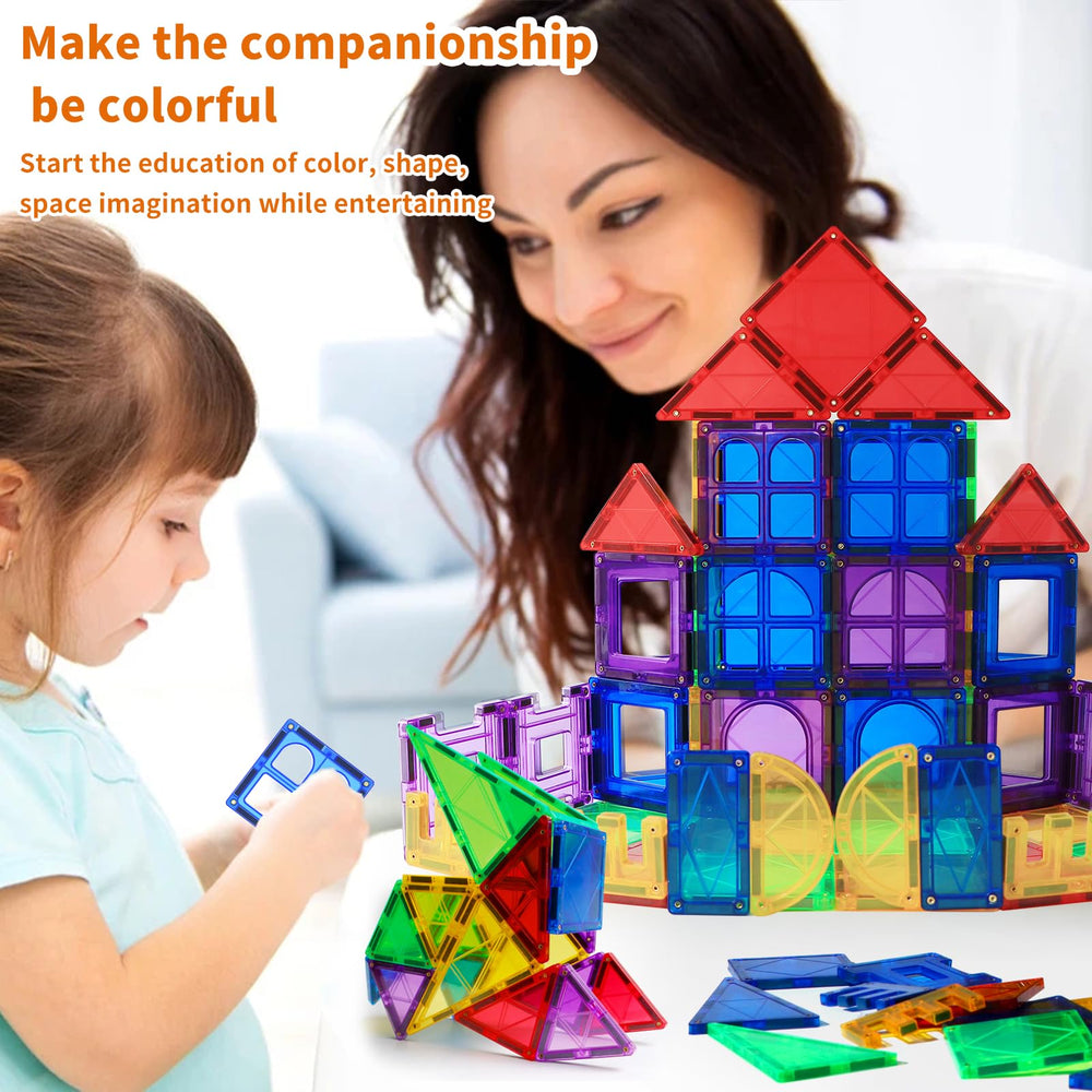 MAGBLOCK strong magnets double-layer design enable tall, stable structures.