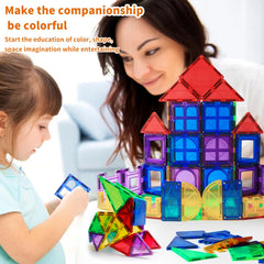 MAGBLOCK strong magnets double-layer design enable tall, stable structures.