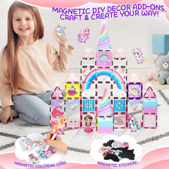 Magbubp Diamond Magnetic Tiles Rainbow Roof sparks colorful building inspiration.