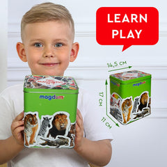 MAGDUM 110 fridge magnets featuring farm animals for interactive learning