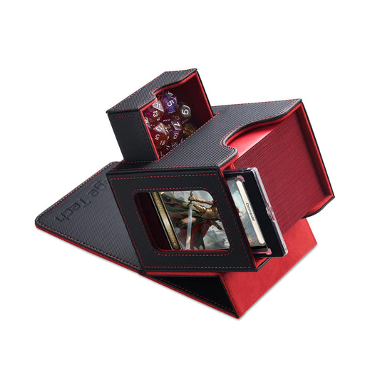 Mage Tech Card Deck Box commander slot for display and quick reference.