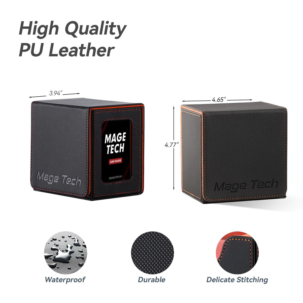 Mage Tech magnetic closure ensures safe transport and secure lid.