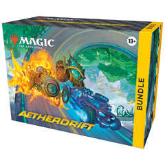 Magic: The Gathering Aetherdrift Bundle boosters displayed for fast drafting and deck-building