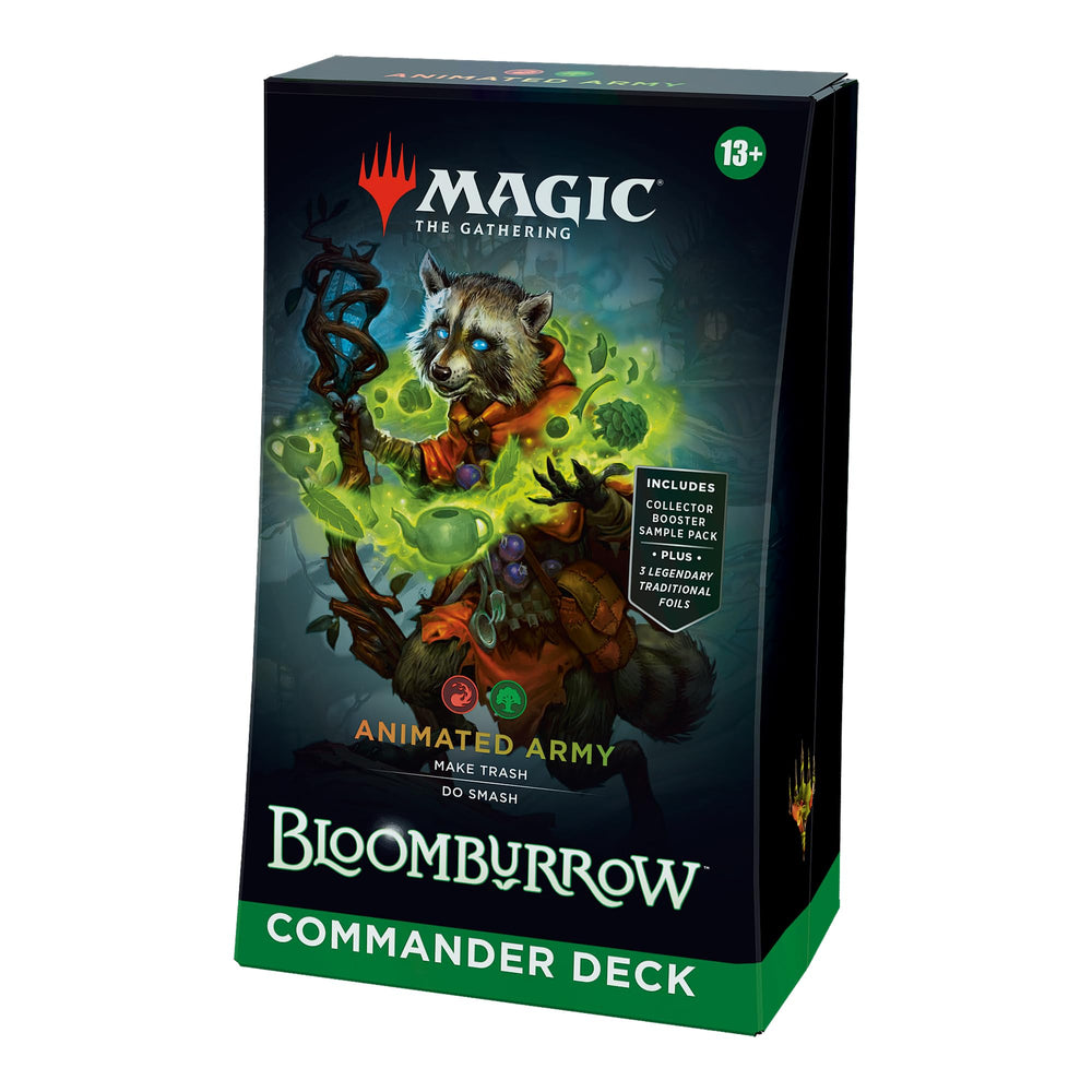 Magic: The Gathering Bloomburrow Animated Army deck front view ready-to-play straight from the box