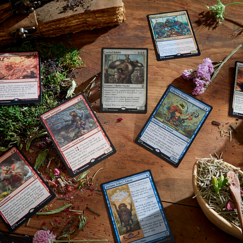 Magic: The Gathering Bloomburrow deck box keeps cards organized and protected