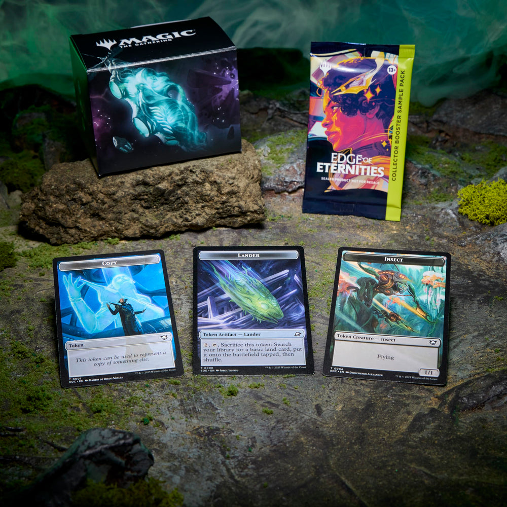 Magic Edge of Eternities Collector Booster Sample Pack includes rare and mythic rares