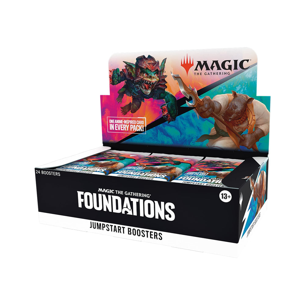 Magic: The Gathering Foundations Jumpstart box front for quick setup and branding.